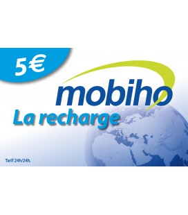 RECHARGE MOBIHO 5€