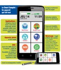 Smartphone toute utilisation senior dynamique