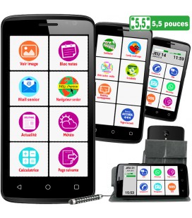 Smartphone toute utilisation senior facile