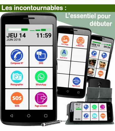 smartphone senior facile avec l'essentiel