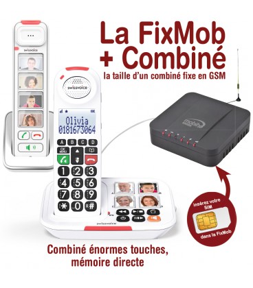 La FixMob + Siwissvoice 8155 et 5155