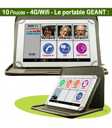 Tablette tactile & pochette Tab 10' - Tablette senior - Tous Ergo