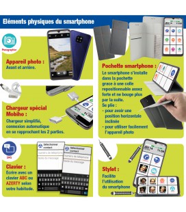 smartphone senior pochette fournie 