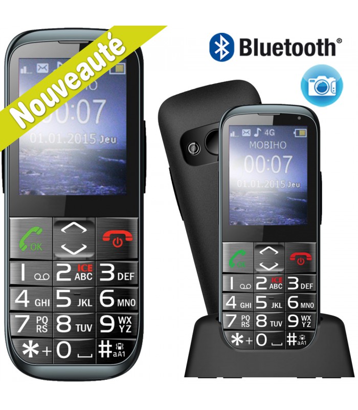 Téléphone Portable Senior débloqué avec Grandes Touches