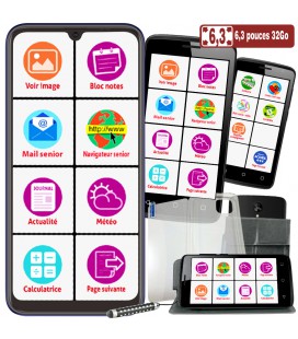 Smartphone toute utilisation senior facile