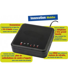La FixMob + Combiné Amplicomms Bigtel 50 Alarm Plus