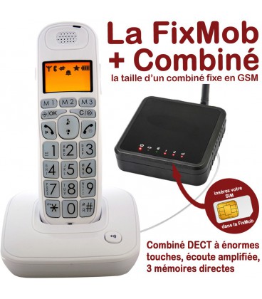 La fixmob, combiné dect blanc