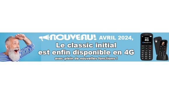 NOUVEATUTE MOBIHO  AVRIL 2024 : Le classic Initial enfin en version 2G/3G/4G